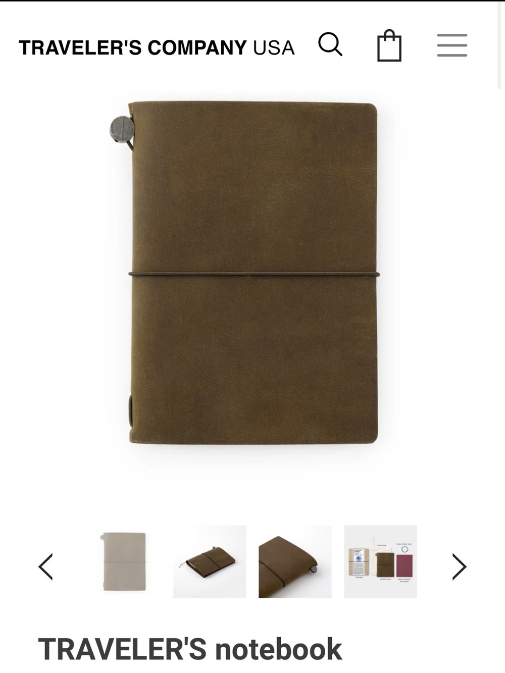 Traveler’s Company Passport Notebook